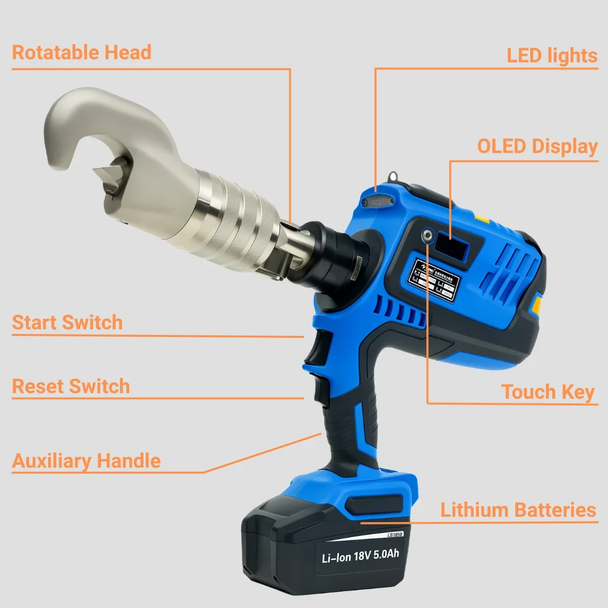 NB7TD-1736 11t Battery Powered Hydraulic Cutter Circuit Breaker Power Tool Nut Separator Other Hydraulic Tools