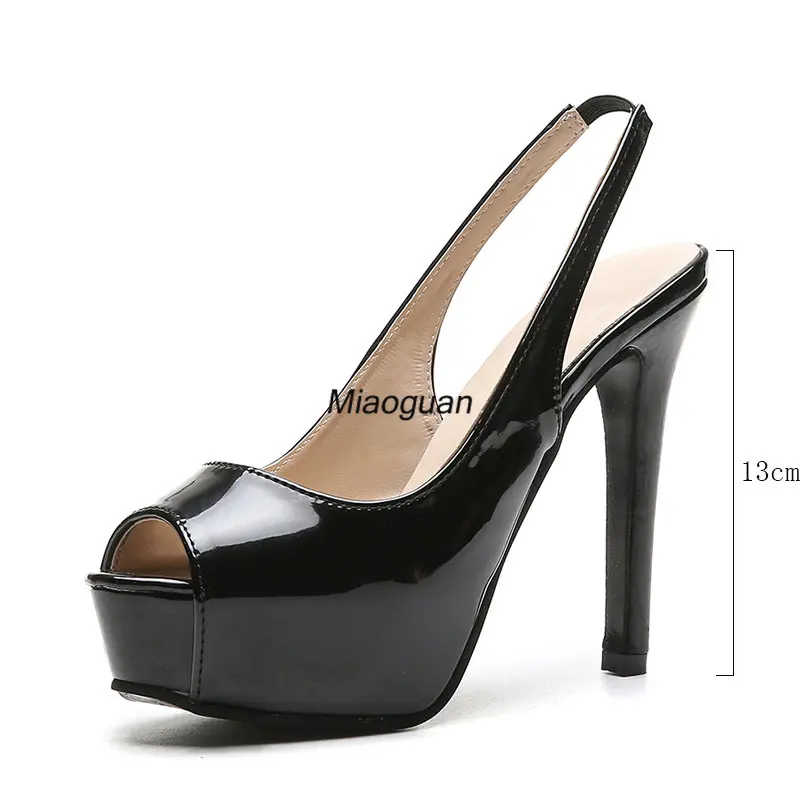 Women Pumps Big Size 35-43 High Heels Sandals Woman 2023 Sexy Party Platform Open Toe Heels Europe America Wedding Shoes Bridal