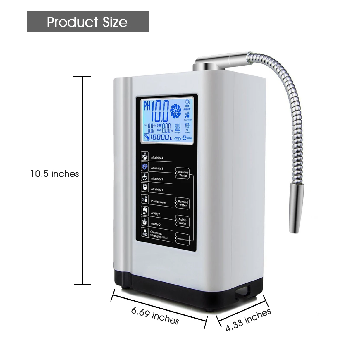 7 plates EHM-729 kangen water machine  Alkaline Water Filter For High pH Value