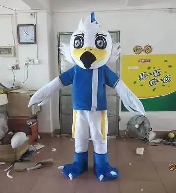 Nieuwe volwassen leuke deluxe mooie adelaar partij mascotte kostuum kerst fancy dress halloween mascotte kostuum gratis schip