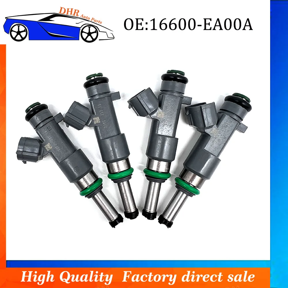 4x Fuel Injectors Nozzle 16600EA00A 16600-EA00A For Nissan Frontier NP300 2.5L 2005-2019