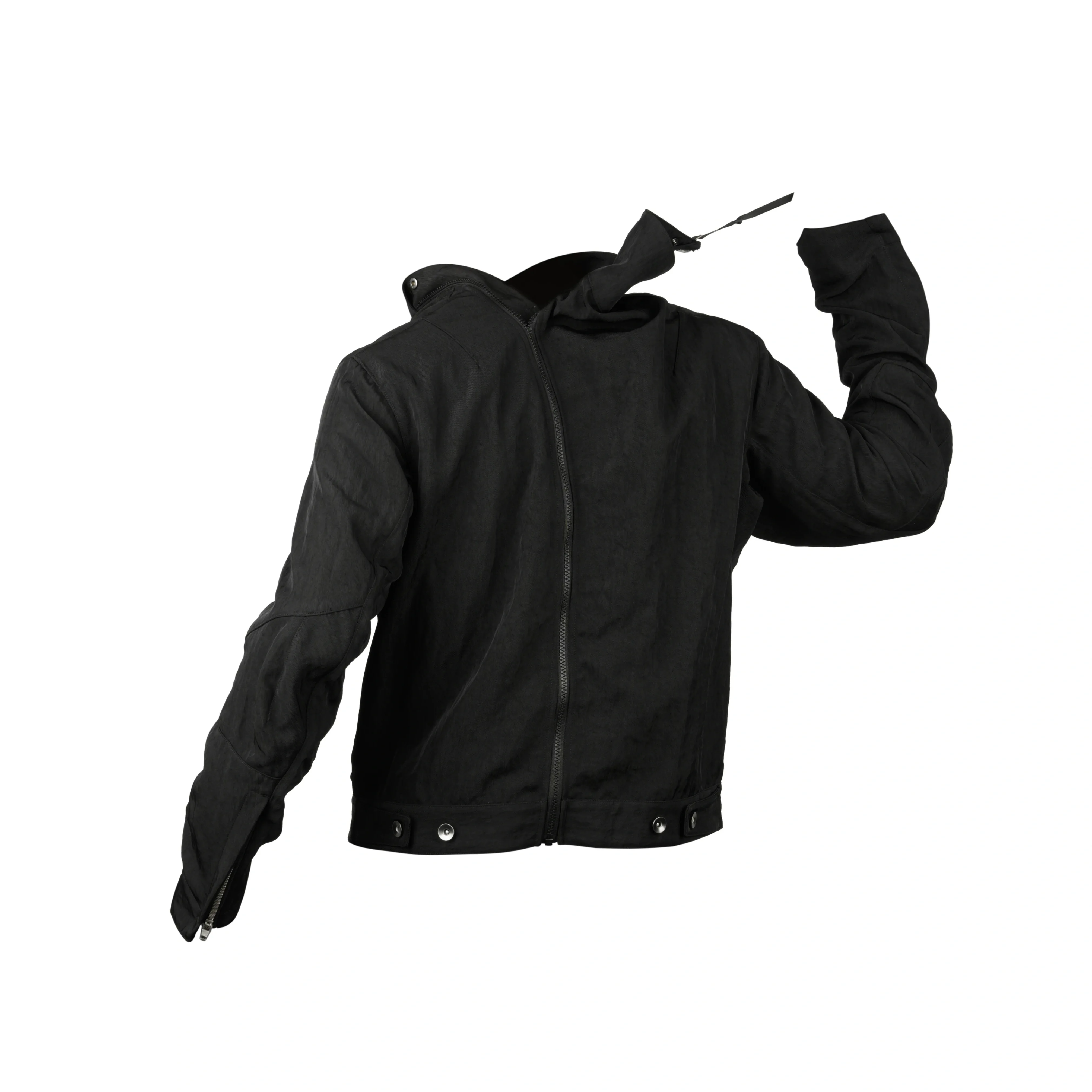 INCONSTANT 24AW J40-BK Avant-garde fashion Heavy denim Motorcycle Jackets Cropped jacket men amekaji