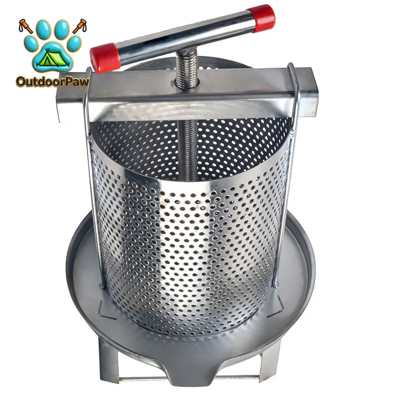 Stainless steel honey press wax , small household honey, beam straight edge mesh honey press