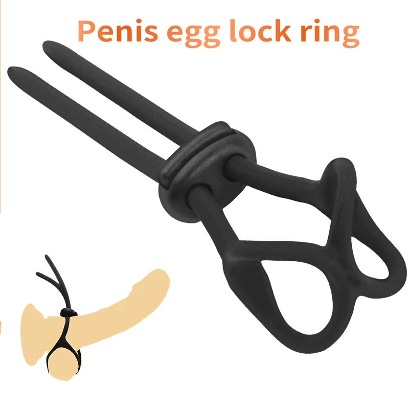 8 Word Silicone Penis Ring Rope Lock Ring Foresk Cockring Toys for Adult Male Chastity Belt Lasting Cock Ring Sex Shop Wholesale