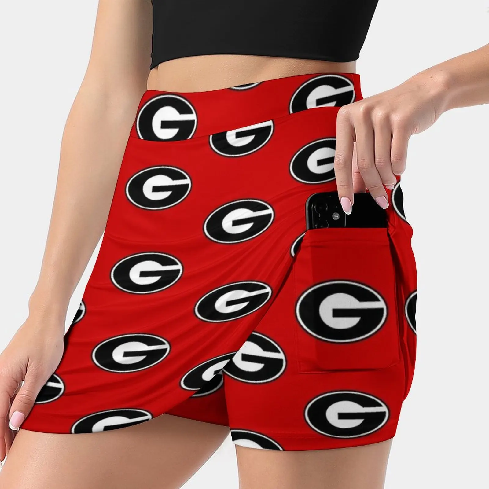 The-Bulldogs-Icon Women's skirt Aesthetic skirts New Fashion Short Skirts Georgia Logo