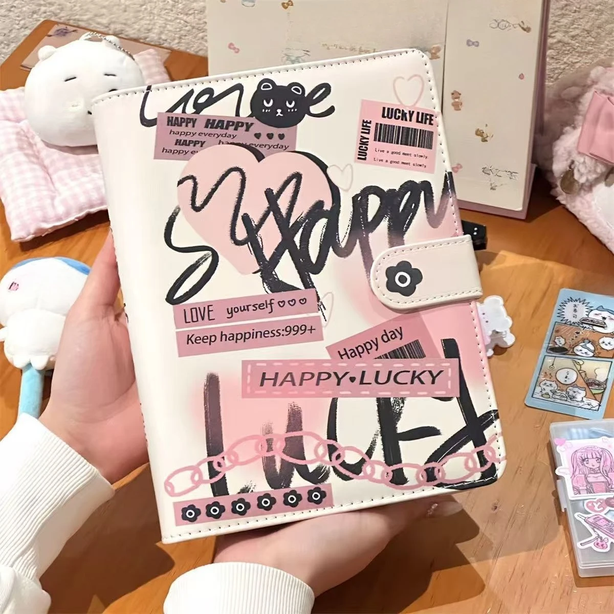 A5 Kpop Idol Photocards Holder PU Photo Album Photocard Binder Collect Book Album for Photographs Photo Card Supplies 포토카드 용품