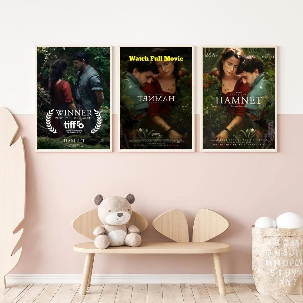 Biography Movie Hamnet Poster Versatile HD Waterproof Wall Art Self-Adhesive Decor for Any Space Ideal Gift
