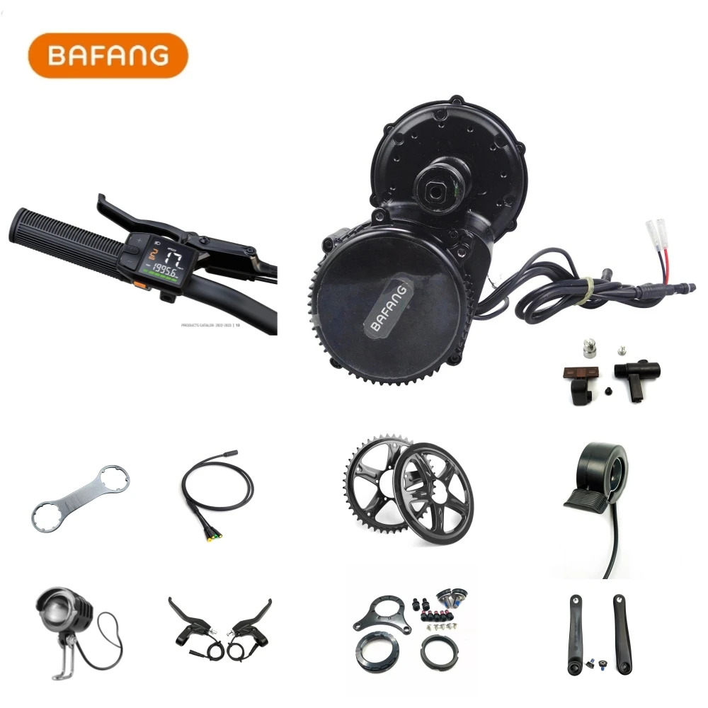 Bafang 전기 자전거 변환 키트, 미드 드라이브 모터, BBS02, BBS02B, 500W