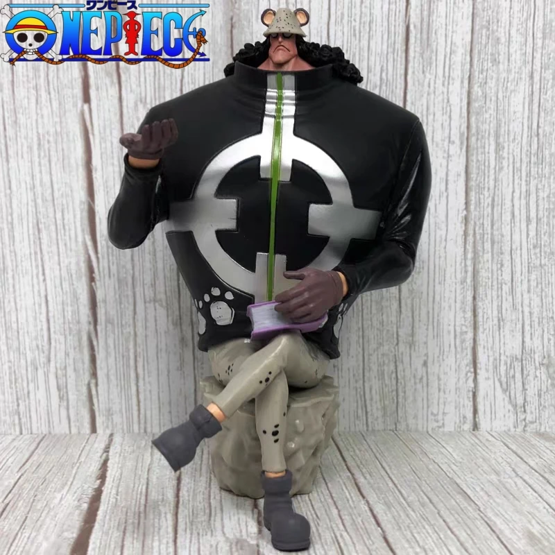 Eendelig Anime Actiefiguur 17Cm Bartholemew Kuma Stylist Grote Beer Ornamenten Verzamelbaar Kinderspeelgoed Zittende Beren Shichibukai