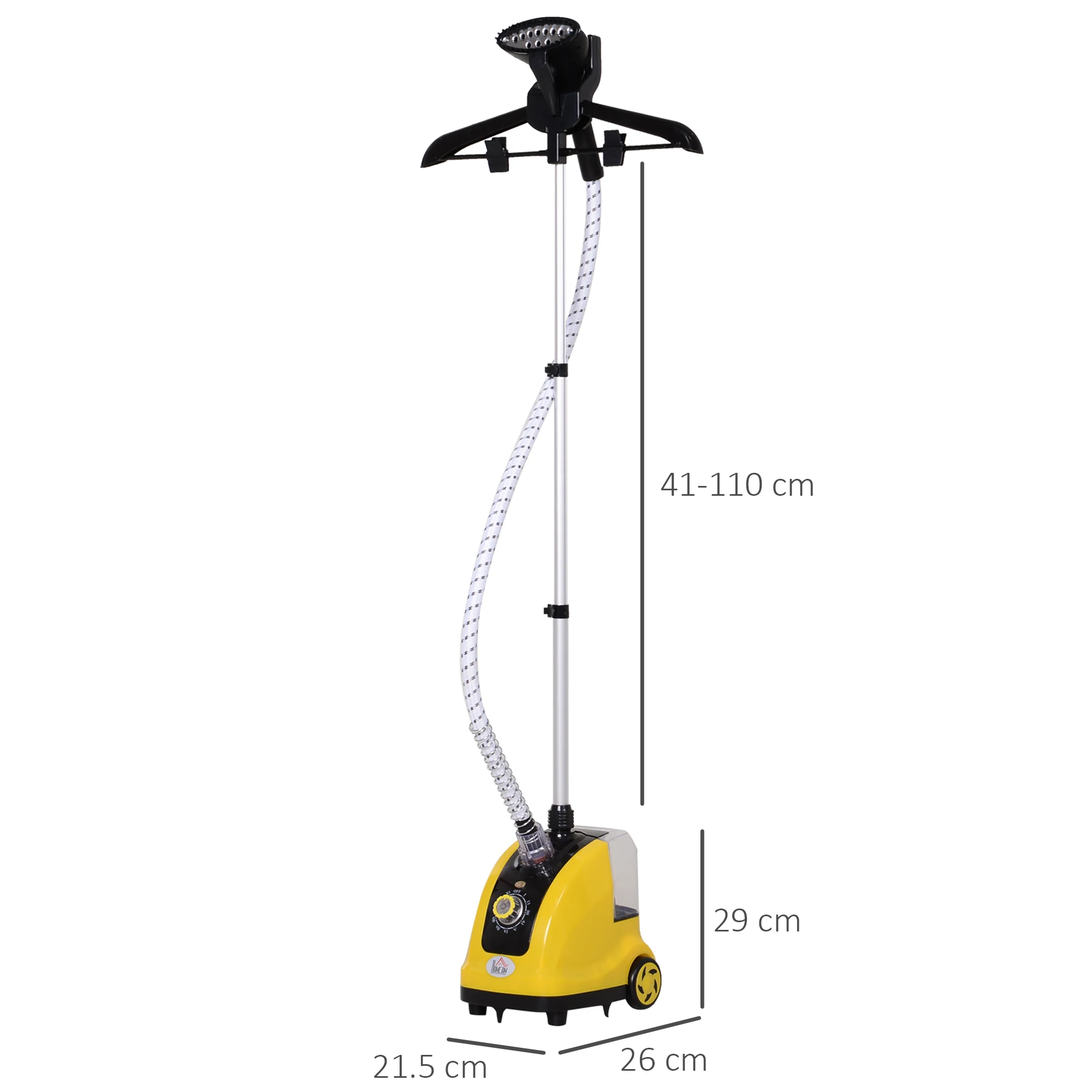 هومكوم مكواة بخار عمودية منزلية احترافية بقوة 1.4 لتر 1950 وات
