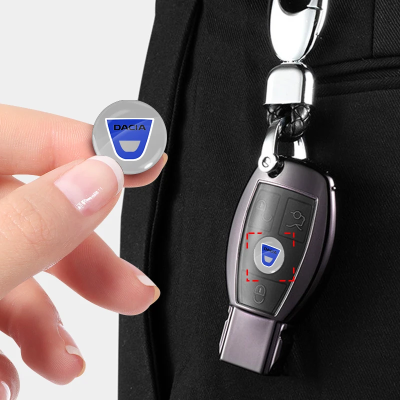 

Значок ключа автомобиля, сменный эмблем, наклейки для ключей автомобиля, подходят для Dacia Sandero Duster Jogger Spring Logan Bigster Lodgy, автомобильные аксессуары