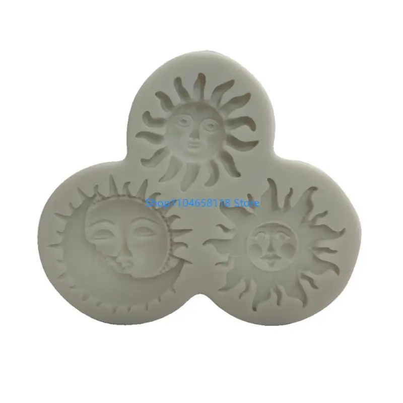 for Sun Moon Face Silicone Tray Molds Funny Decor Resin Mold DIY Crafts Supply
