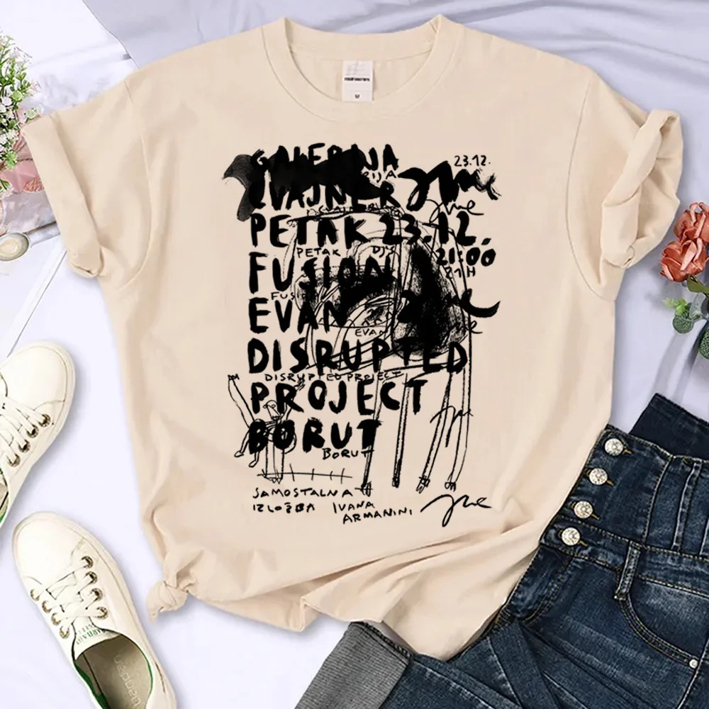 

Y2k Top Print tshirt women comic streetwear top female graphic streetwear Japanese clothing