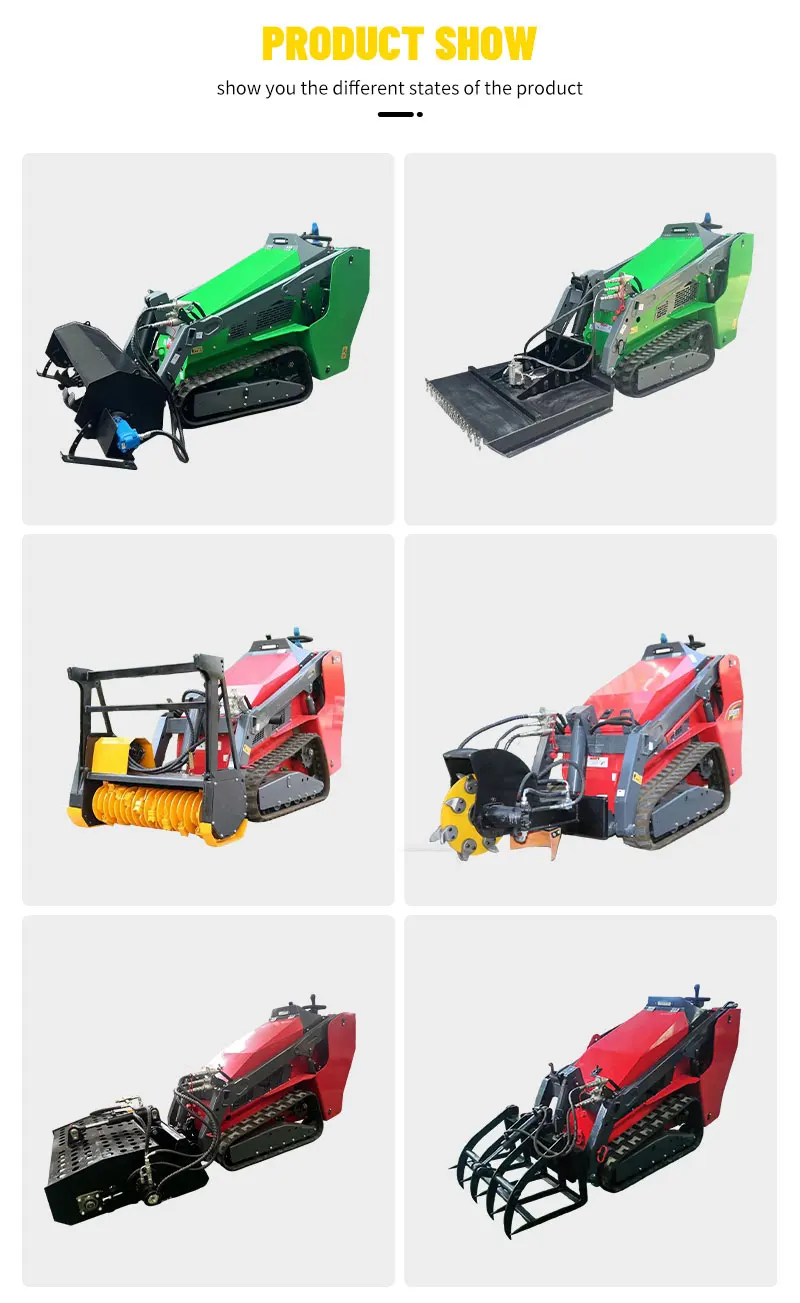 Fabrik-Großhandelspreis Mini-Raupenlader mit EPA-Motor, Stand-on-Kompaktlader – Detail 9