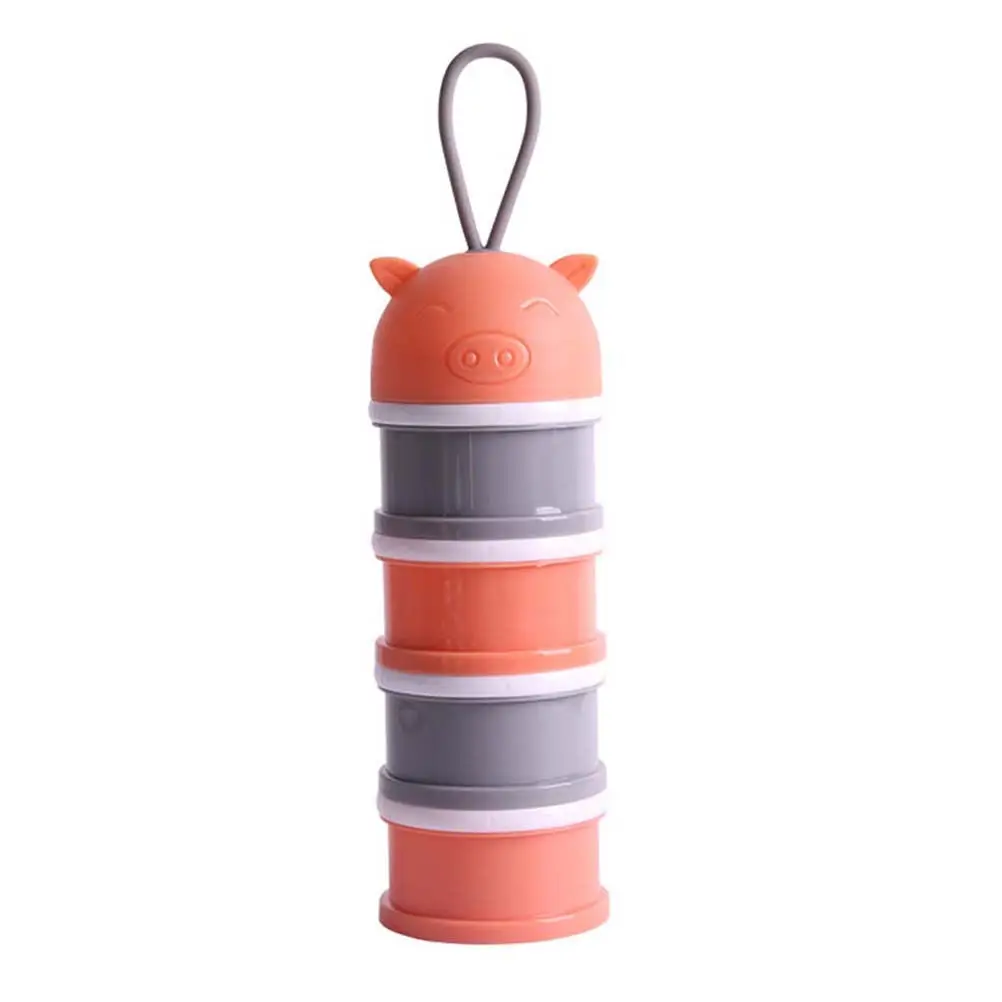 

Portable 4-Layer Baby Food Storage Box Non-Toxic Odorless Compact Snacks Container for Travel Outdoor Feeding Creative Design