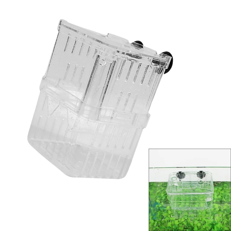 C9GC 2pcs recipiente criadero pescado doble capa segura para pescado mascota embarazada enfermo alevines