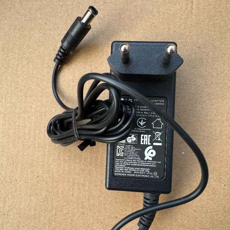 1Pc For Monitor 19V  1.7A 2.1A Eu Standard Power Adapter LCAP16B-E Charging Cable  ADS-45FSG-19