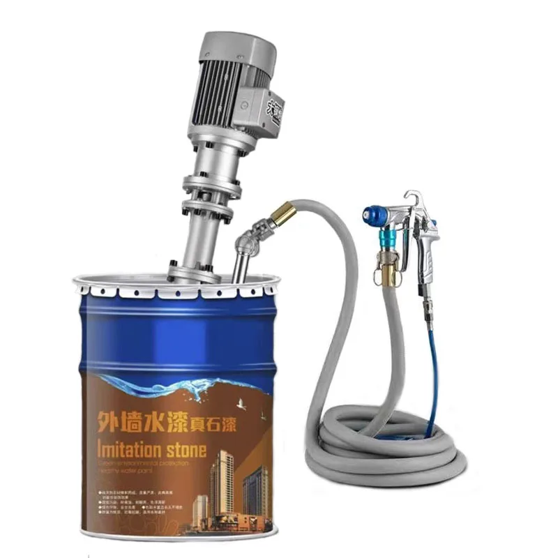 2.8KW Brushless Motor Multifunctional Portable Real Stone Spraying Machine Putty Coating Device High Pressure Wall Paint Sprayer