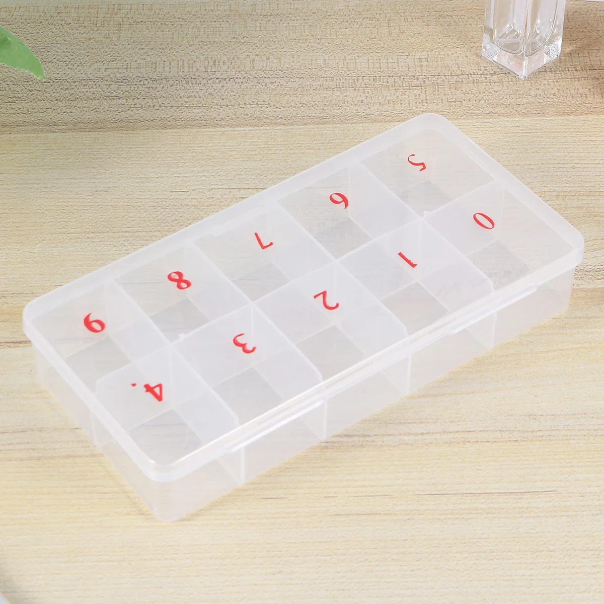 

3 Pcs Art Storage Box Transparent Container for Fake Nails ganizer Nail Art Supplies Container Durable Practical Gift