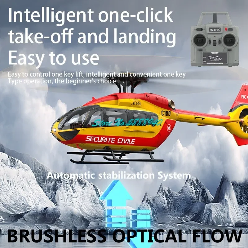 Professional Flybarless Dual Brushless Remote Control Helicopter Model 6CH Optical Flow Fixed Height Simulation RC Helicopter