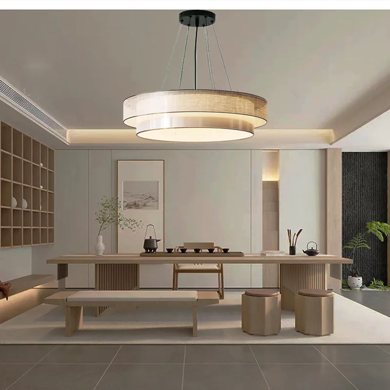 

Nordic Fabric Art Led Pendant Lights For Living Dining Room Kitchen Coffee Tables Bedroom Chandelier Home Decor Light Fixture