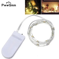 PwwQmm LED Copper Wire Fairy Lights Battery Powered LED String Lights Party Wedding Indoor Christmas Decoration Garland Lights