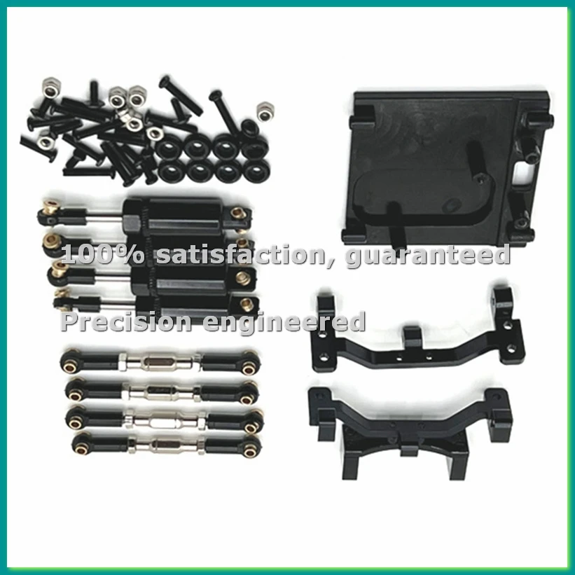 

Комплект тяг для тюнинга радиоуправляемой машины 1/12 MN99S, черный - ABFT