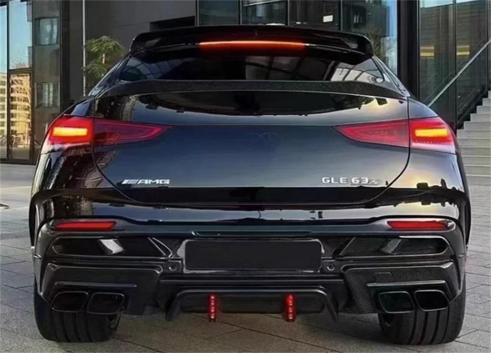 Hoge Kwaliteit Echte Carbon Fiber Ld Stijl Achter Diffuser Body Kit Voor Benz C167 Gle Coupe Body Kit