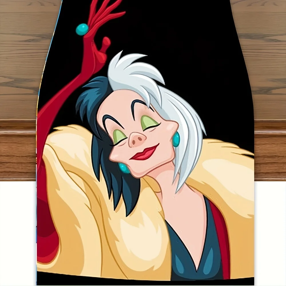 1 Piece of Maleficent Witch Table Runner, Suitable for Restaurants, Home, Dinner Parties, Pastoral Style Decoration, Autumn Parties