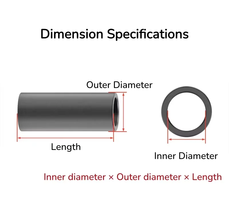 M3 M4 M5 M6 M7 M8 M10 Carbon Steel Natural Color Bushing Gasket Washer Unthreaded Round Hollow Standoff Spacer Sleeve