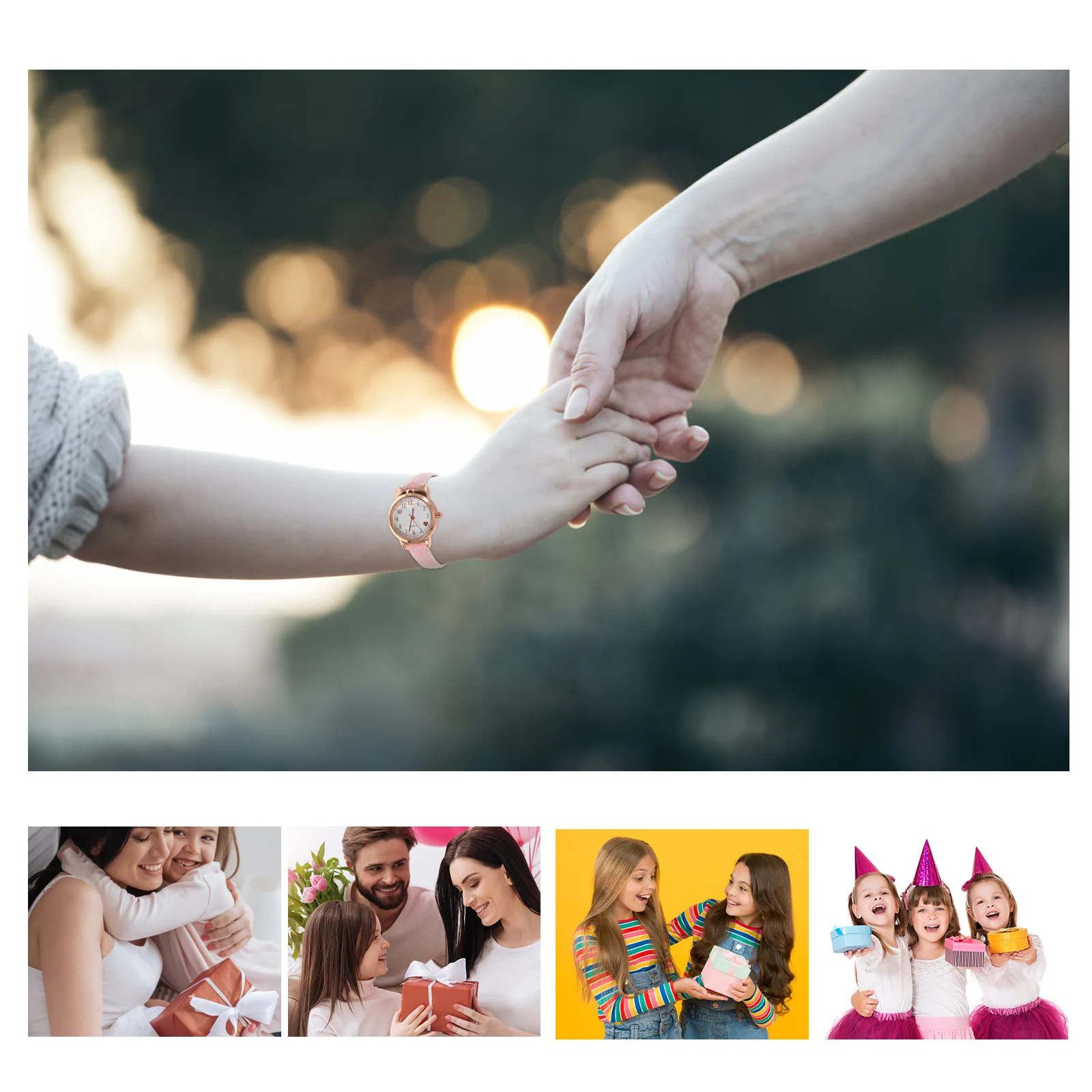 

Luminous Girl Watch Easy to Read Dial Adjustable Strap Fashionable Lovely Design for Kids Christmas Birthday Gifts