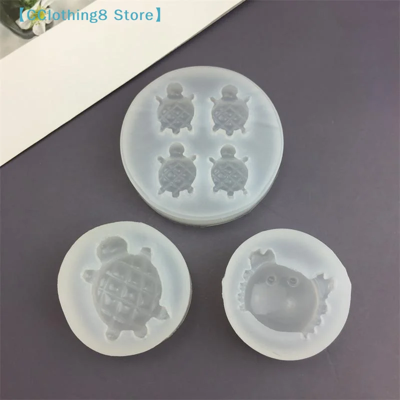 Turtle Resin Jewelry Mold Sea Turtle Silicone Keychain Mold Silicone Mold Keychain Making Jewelry Casting Supplies【AliS8】 - view 2