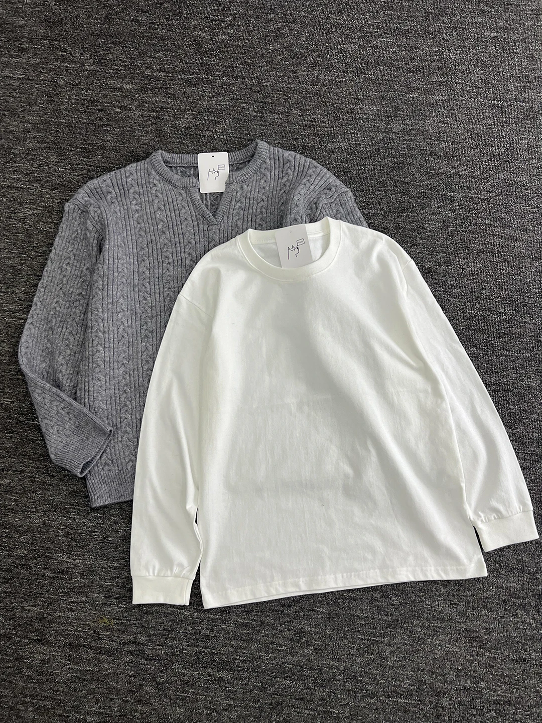 

Мужской трикотажный свитер с V-образным вырезом в американском стиле, базовый слой для многослойных образов, полный комплект из полиэстера, повседневный, с длинным рукавом