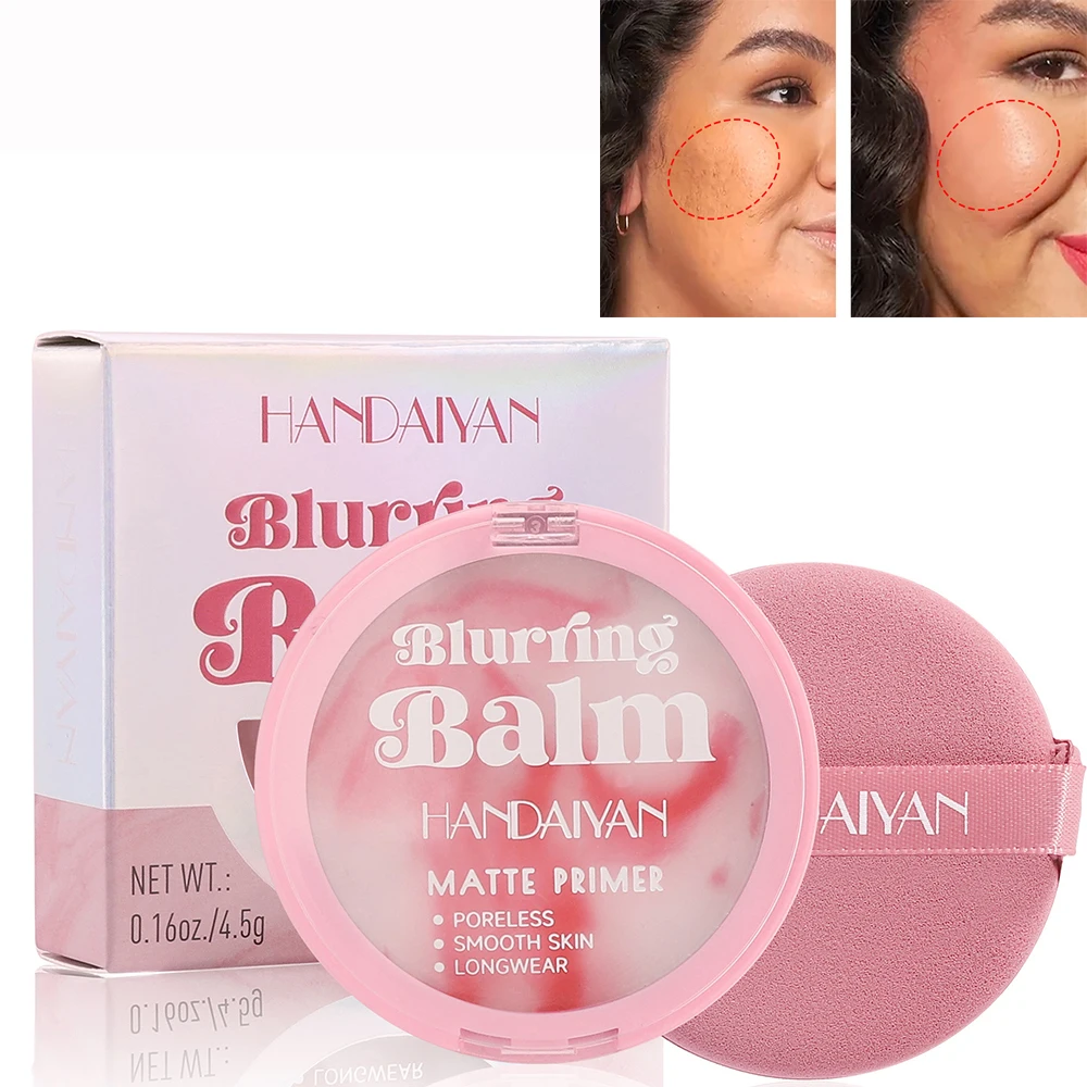 1PC Jelly Makeup Setting Powder Waterproof Matte Press Cream With Puff Velvet Face Lasting Moisturize Oil Control Fixing Makeup