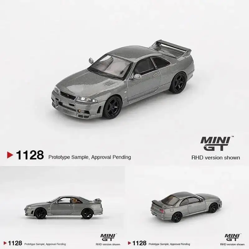 

Предпродажа MINIGT 1128 1:64 NISSAN Skyline BCNR33 GTR CRS NISMO Версия Темно-метал Серый Литой под давлением Модель автомобиля Коллекция игрушек 1128