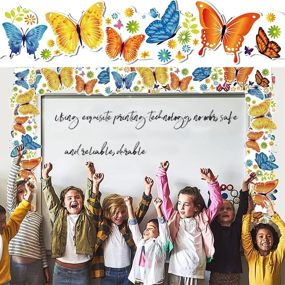 Gifts DIY Butterflies Scrapbook Stickers Colorful 3D Classroom Chalkboard Decorations Cartoon Landscape Notebook Sticker