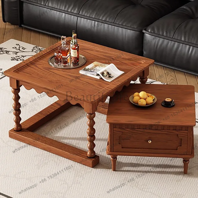 Unique Simple Coffee Table Space Saving Premium Elegant Luxury Side Table Quality Tiny Cute Stolik Kawowy Home Furniture