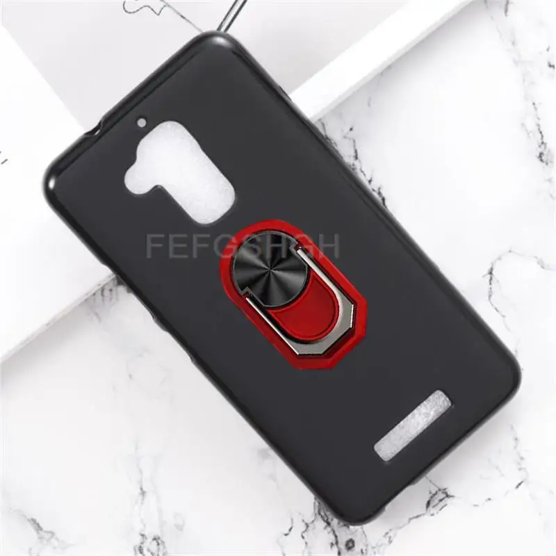 For Asus Zenfone 3 Max X008D ZC520TL Case Back Finger Ring Soft TPU Silicone Case For Zenfone3 ZC520TL X008DA X008DC X00KD Cover