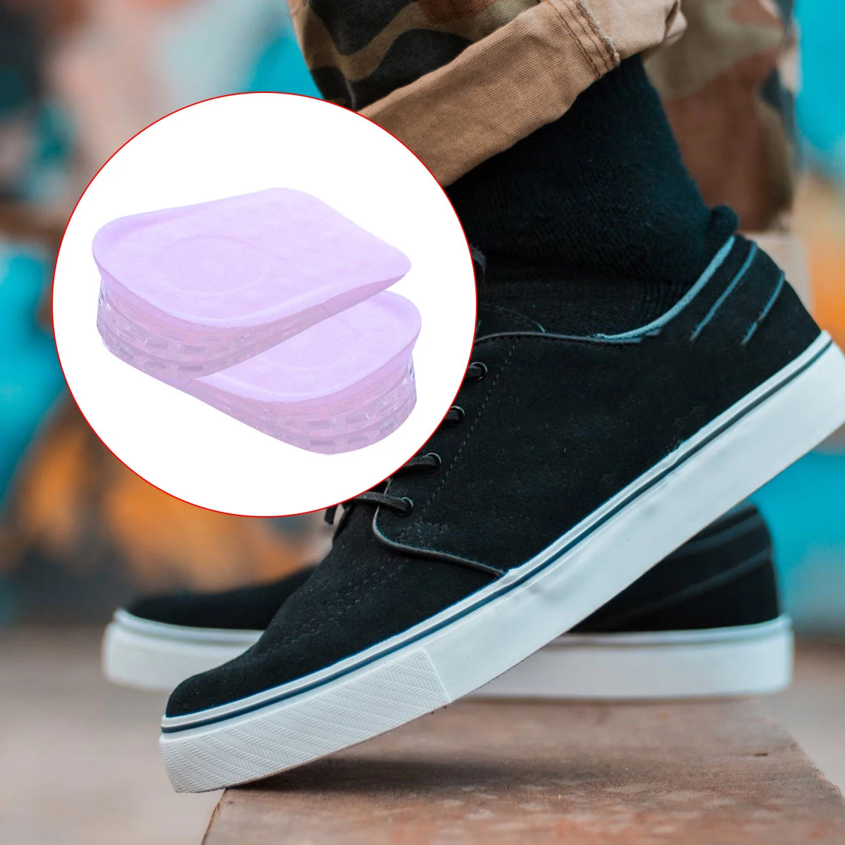 

Heightening Insoles Velvet Shoe Lifts Increasing Inserts Taller Shoe Lift Pads Half Anti Slip Solution
