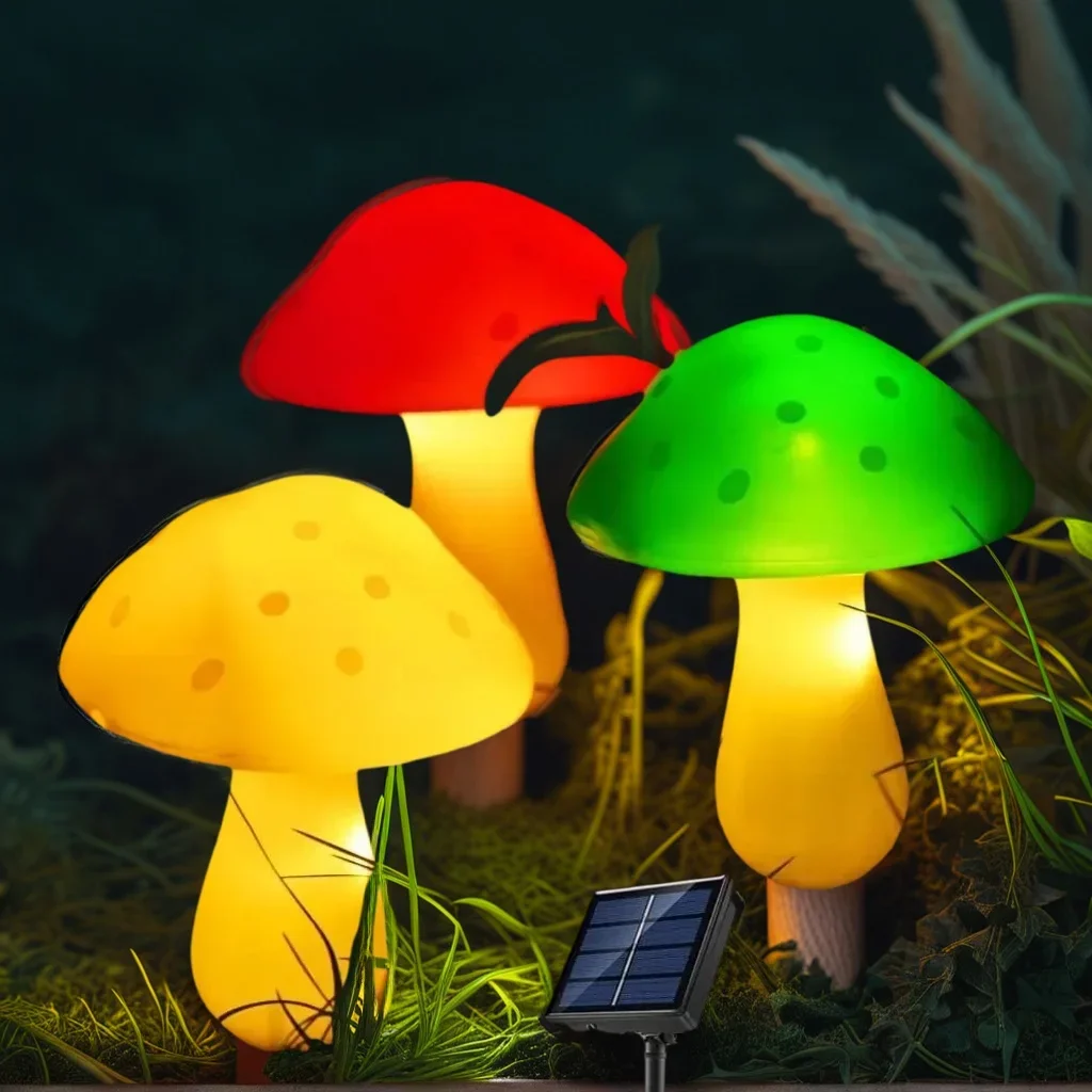 

​ ​ Водонепроницаемые солнечные грибные гирлянды с 8 режимами - светодиодные гирлянды для рождественской елки, свадьбы и декора вечеринки на открытом воздухе ​ ​