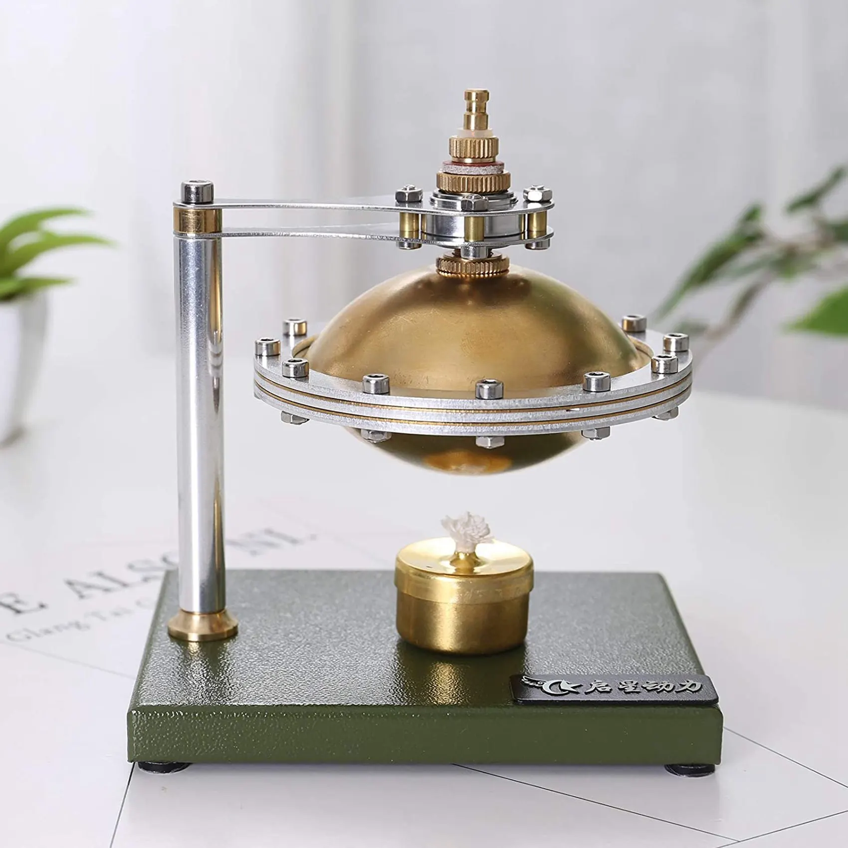 Hot Air Stirling Engine Motor Model,DIY Unassembled Steam Flying Saucer Engine Science Experiment Toy