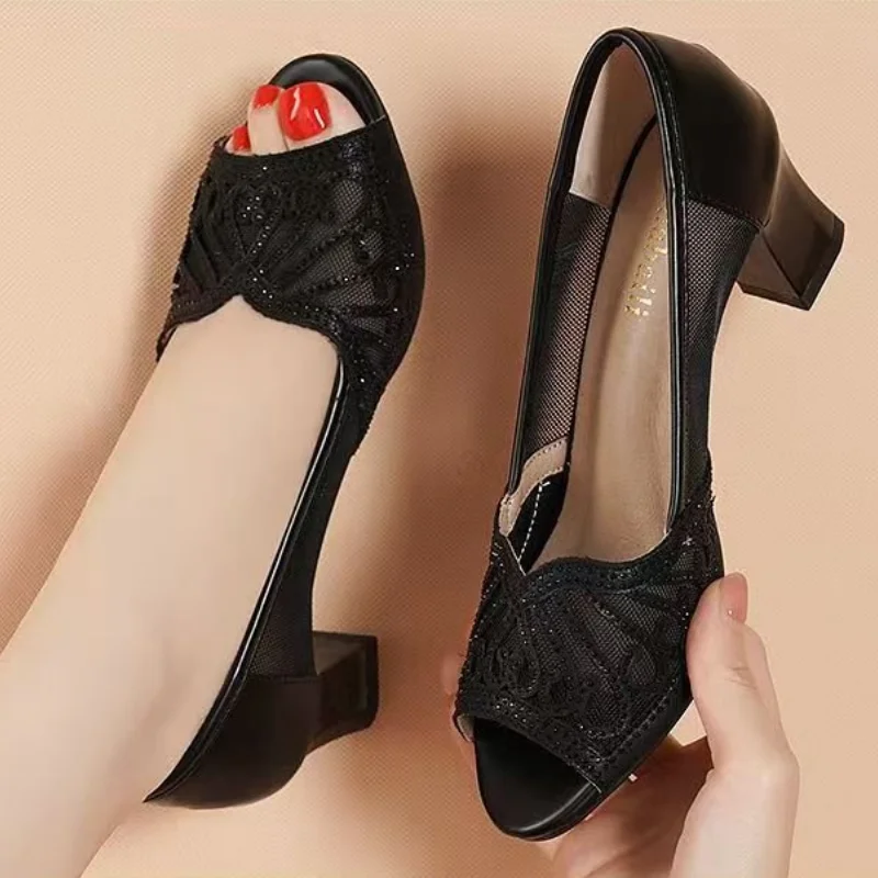 Women Summer Mesh Peep Toe San - Women'S Shoes Peep Toe review and price
