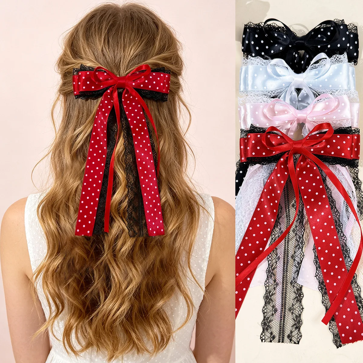 32-pcs-512“-white-polka-dot-ribban-lace-hair-bow-clips-for-women-girls-big-bow-ponytail-hair-clips-fashion-hair-accessories