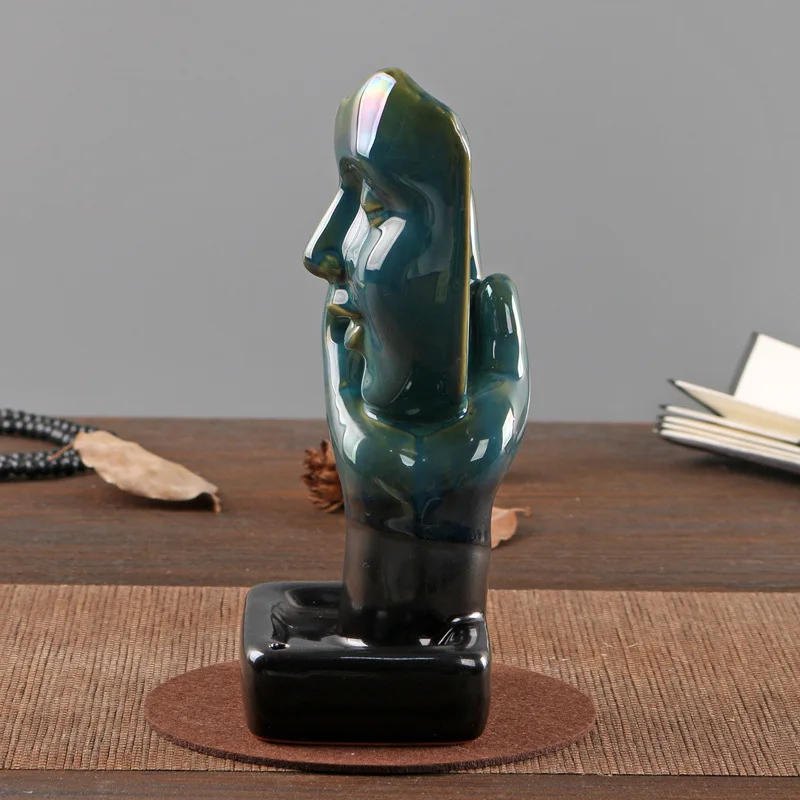 High Beauty Home Incense Burner Accessories Ceramic Counter Current Incense Burner Sandalwood Stick Deep Affective Kiss