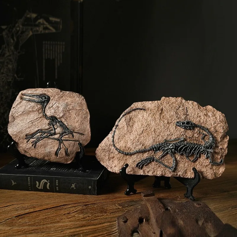 New Dinosaur Fossil Resin Craft Decoration Retro Animal Statues Miniature Indoor Living Room Decoration Souvenirs Home Gifts