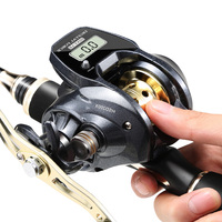 HISTAR Waterproof Digital Long Casting 7.0:1 High Ratio 10kg Drag Power 8+1 BB Metal Spool Baitcasting Fishing Reel