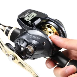 HISTAR Waterproof Digital Long Casting 7.0:1 High Ratio 10kg Drag Power 8+1 BB Metal Spool Baitcasting Fishing Reel