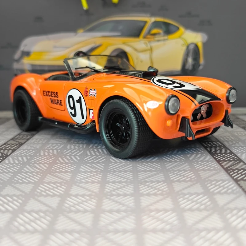 1:22 simulation Ford Cobra convertible sports car alloy model car ornament collection, doors and engine hood, trunk can be opene - view 6