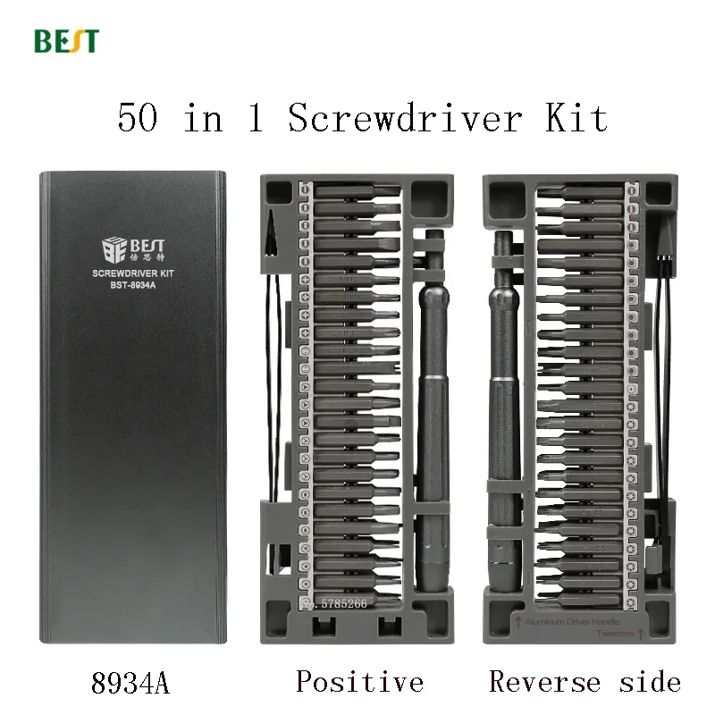 BST-8934A  50 in 1 Precision Screwdriver Set  Screwdriver Set For Mobile Phone Tablet PC Repair Tools