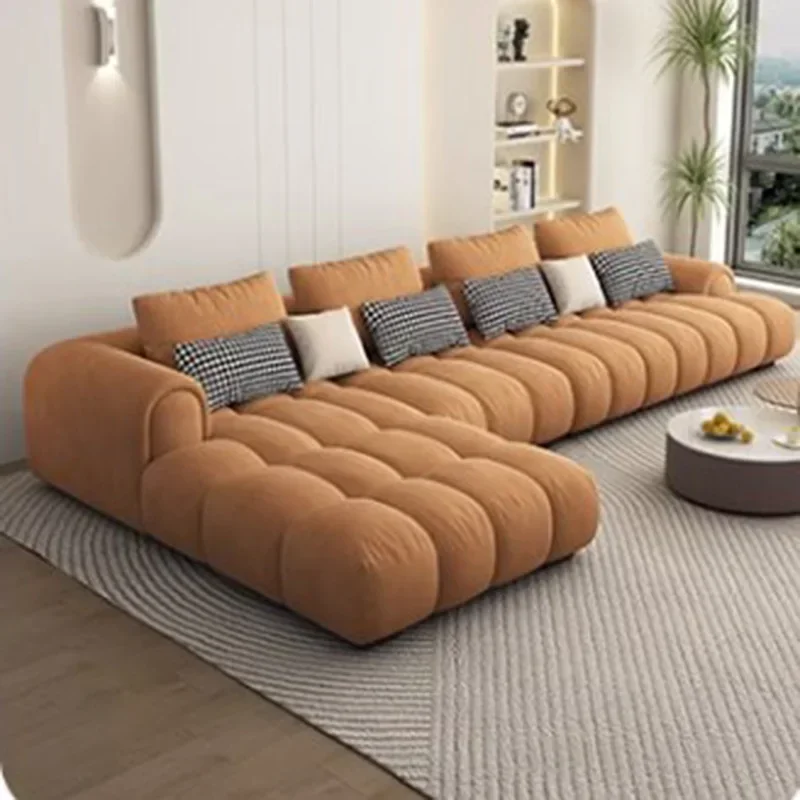 Wygodna Puff Sofa Relaksacyjna Salon Minimalistyczna Elegancka Nowoczesna Sofa Puff Miękka Woonkamer Banken Japońskie Meble